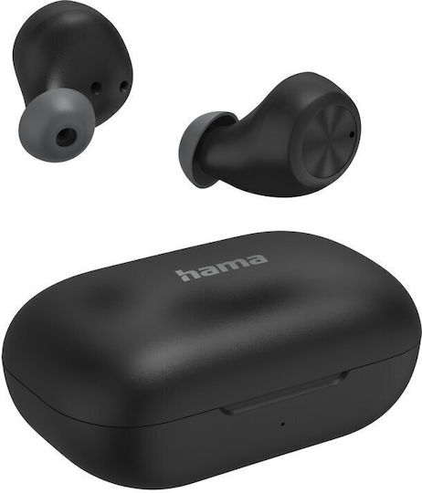 HAMA Passion Chop In-ear Bluetooth Handsfree Ακουστικά με Αντοχή στον Ιδρώτα Μαύρα