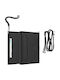 Multifunctional Passport Booklet RFID Blocking Long Lanyard Black