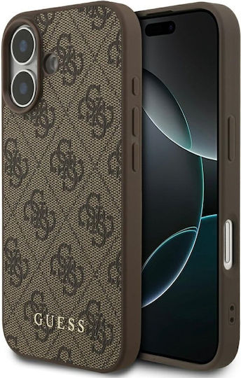 Guess 4g Classic Umschlag Rückseite Kunststoff / Silikon Braun (iPhone 17)