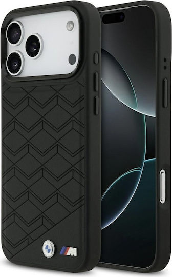 BMW Umschlag Rückseite Kunststoff / Silikon Schwarz (iPhone 17 Pro Max)