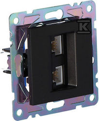 Gn.telef.kom.rj11/45 Black Onnline Range