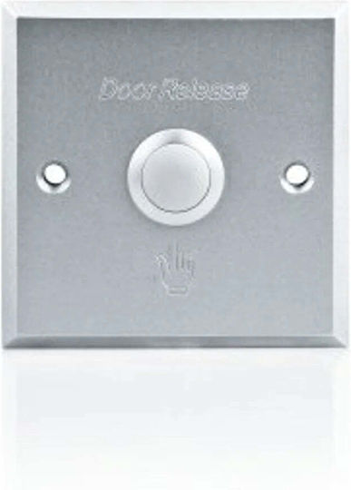 Flush-Mounted Exit Button Square Aluminum No NC COM YPW5DK Yotogi