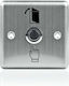 Flush-Mounted Exit Button Square Metal Illumination No Com NC Ypw4dkl