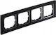 Santra Cadru Quadruplu Ip20 Crom Negru 4174-46
