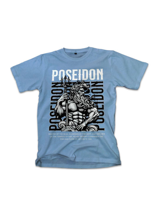 T-shirt Poseidon T-shirt Design Template Pop Cu...