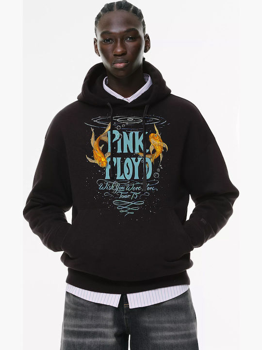 Hoodie Pockets Premium Quality Brand Pegasus Pink Floyd Logo