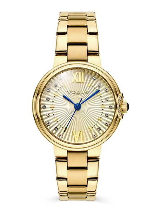 Vogue Carmen Mini Γυναικείο Ρολόι 32mm Μπαταρίας με Χρυσό Μεταλλικό Μπρασελέ