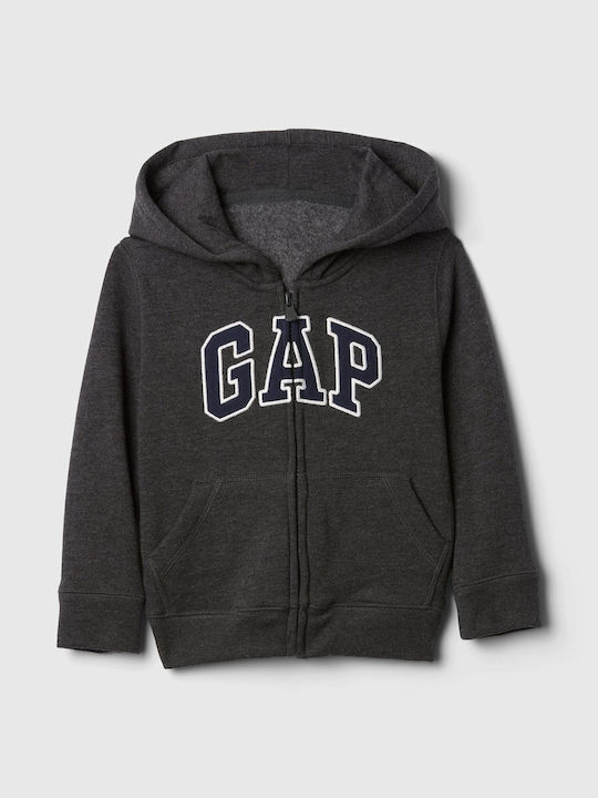 GAP Kinderstrickjacke Baumwolle mit Kapuze Char...