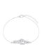 Breeze Women's Silver Bracelet with Zircon 21cm