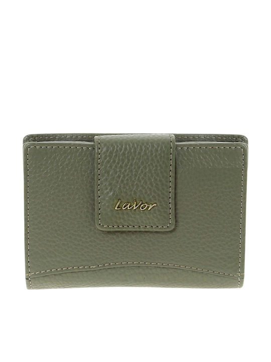 Lavor Klein Leder Damen Geldbörse Klassisch mit RFID Khaki