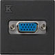 Simon Connect Video-Steckdose K45 Vga D-Sub 15 Grau Graphit K100b/14