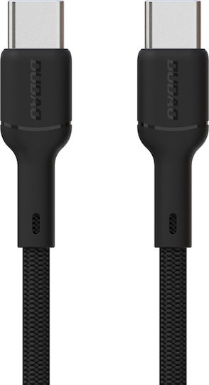 Dudao USB 2.0 Kabel USB-C Männlich - USB-C 65W PD Schwarzes 2m