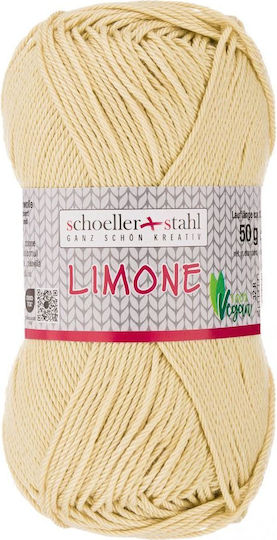 Fir 100% Bumbac Limone Tricotat Croșetat 125 M 199 Bej Închis Scholler