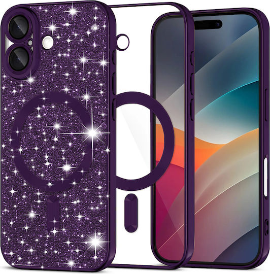 Techsuit Luxury Umschlag Rückseite Lila (iPhone 17)