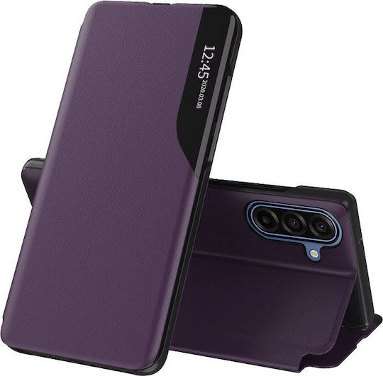 Techsuit Efold Series Brieftasche Silikon Lila (Galaxy A17)