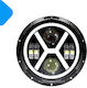 Round Daytime Running Lamps Car LED Jeep Wrangler / CJ Land Rover Defender Mitsubishi Pajero Suzuki LJ / SJ Samurai 12V 30W 17.78cm with Red Lighting 1pcs