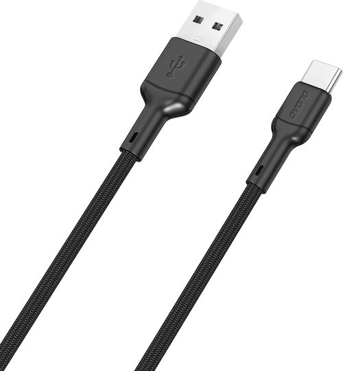 Dudao USB 2.0 Cable USB-C male - USB-A 100W Μαύρο 1m