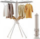 Metallic Folding Floor Clothes Drying Rack