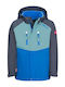 Wasserdicht Kinder Sportjacke Winddicht mit Kapuze Blau