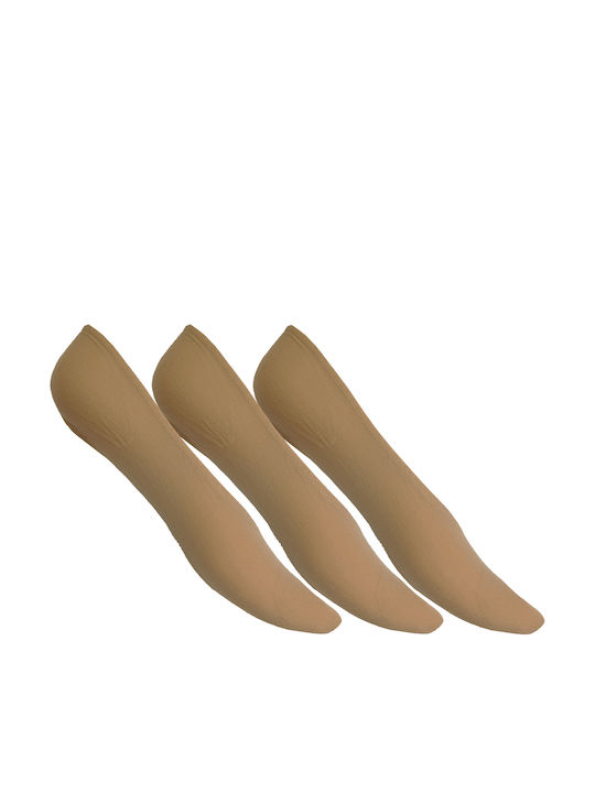 Donna BC Γυναικείες Κάλτσες Μπεζ 3Pack