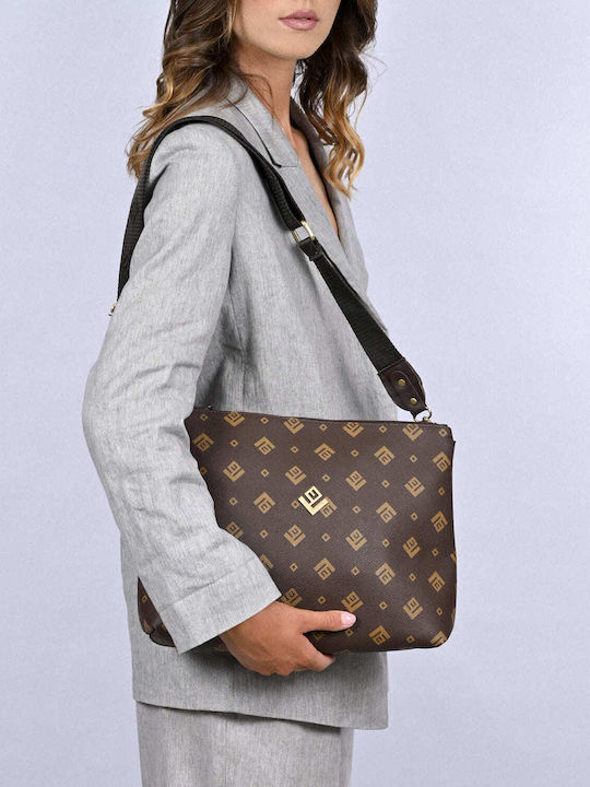 Olimpia Signature Women's Bag Shoulder Brown