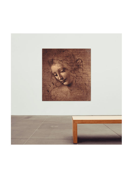 Καμβάς Leonardo Da Vinci Γυναικείο Κεφάλι 66x66