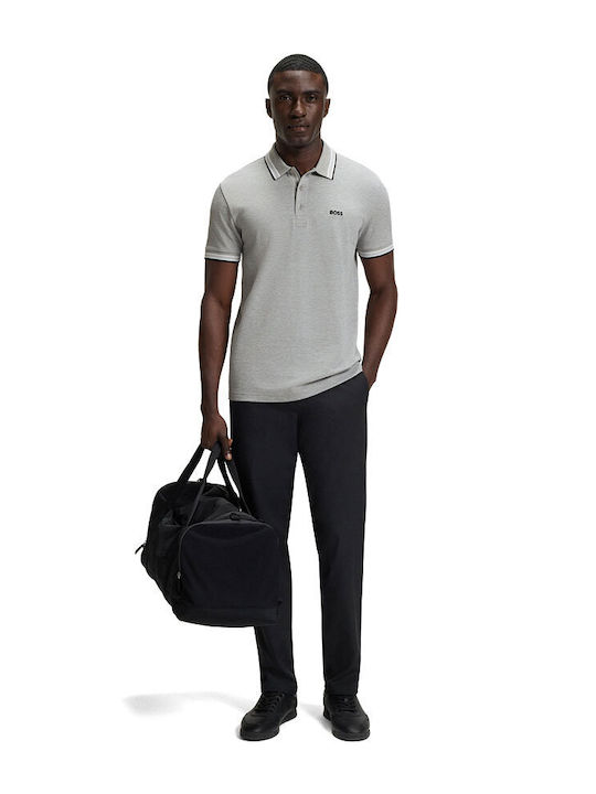 Boss Polo Μπλούζα Κοντομάνικη Γκρι