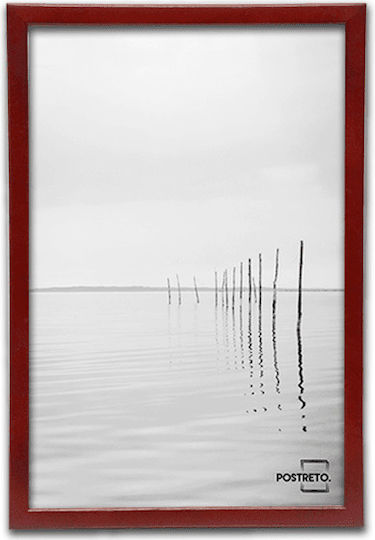 Wooden Photo Frame with Red Frame