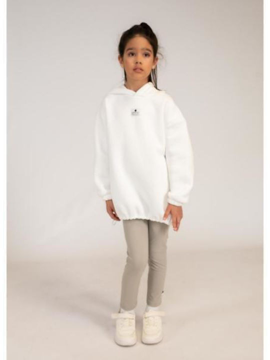 Set pentru copii cu pantaloni Iarnă 2buc White-beige