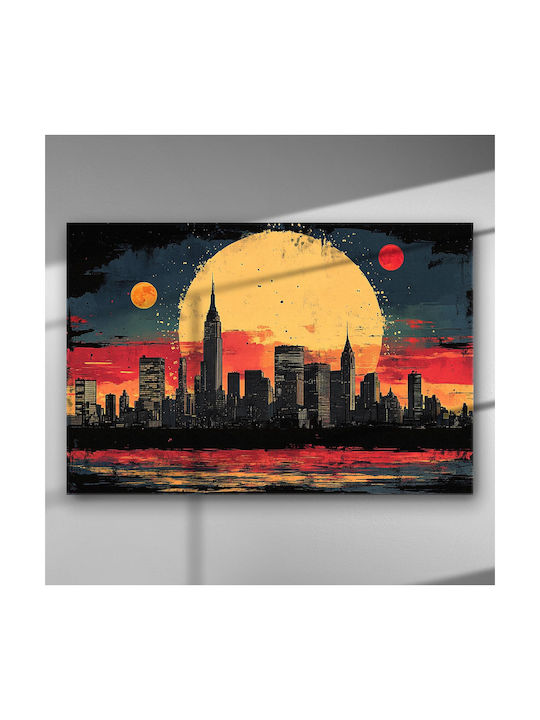 The City Glow – Canvas Painting 100 X 67cm