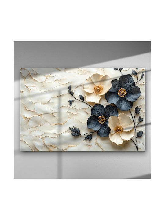 Soft Blossoms Embossed Background – Canvas Painting 150 X 100cm