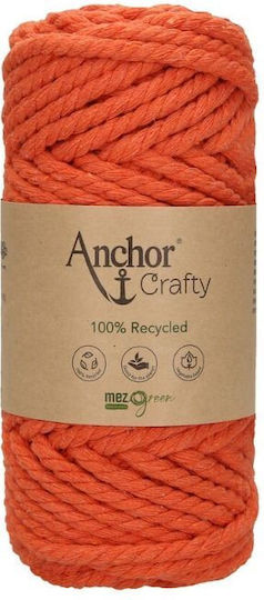 Anchor Crafty Sfoară Macrame Pieptănată 5 Mm 250 G 40 M Portocalie