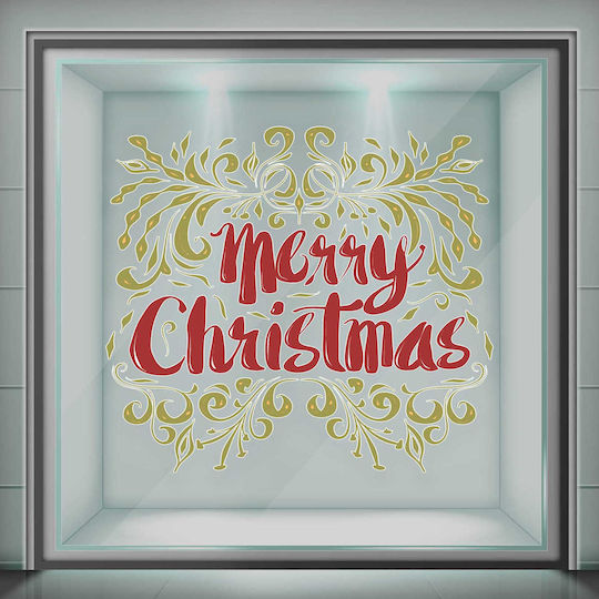 Autocolant Merry Christmas Color 65x65