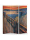 Edvard Munch Die Schrei! Dekorativer Raumteiler aus Leinwand 280x180cm
