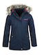 Wasserdicht Kinder Freizeitjacke Winddicht Marineblau