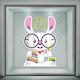 Osteraufkleber Osterdeko Hase Frohes Ostern 60x90