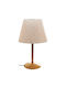 SteweHome Tischlampe Gold Metall Basis Mit Hut Design 24.5 × 24.5 × 41 cm