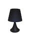 SteweHome Tischlampe Mit Schwarzem Metallbasis Und Schwarzem Hut