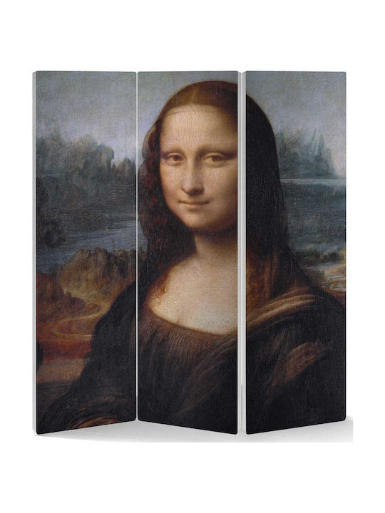 Leonardo Da Vinci Μόνα Λίζα! Dekorativer Raumteiler Hölzernes 280x180cm