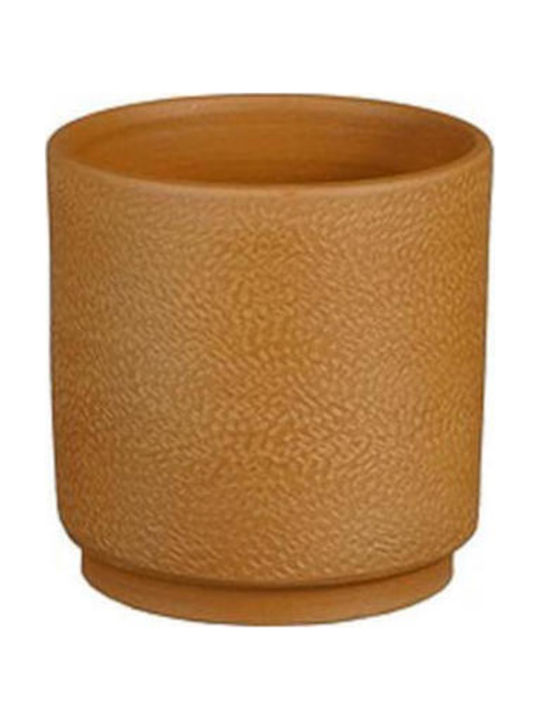 Mica Κασπώ Κεραμικό Καφέ 14x14x14εκ.