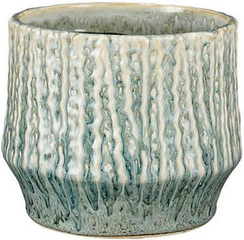 Mica Übertopf Keramik Blau 15.5x13εκ.
