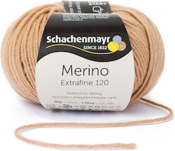Schachenmayr Merino Extrafine 120 Μάλλινο Camel...