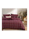 Nef-Nef Homeware Sheet Sets Single Flannel 160x260cm. Naiberg Bordo 3pcs