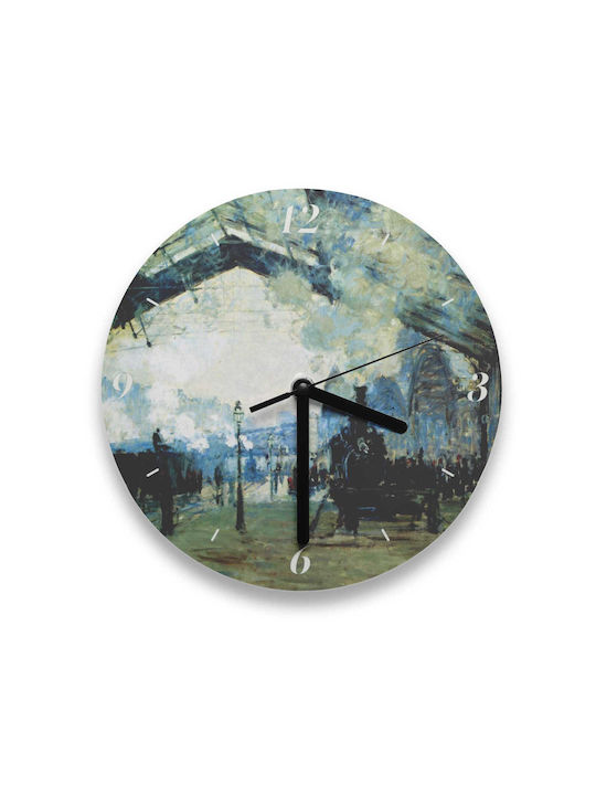 Oscar Claude Monet Wall Clock – The Saint Lazare Train Station in Paris 35cm
