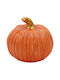 Decorative Ceramic Pumpkin Φ10.5x9 cm Orange Keskor 67260-2