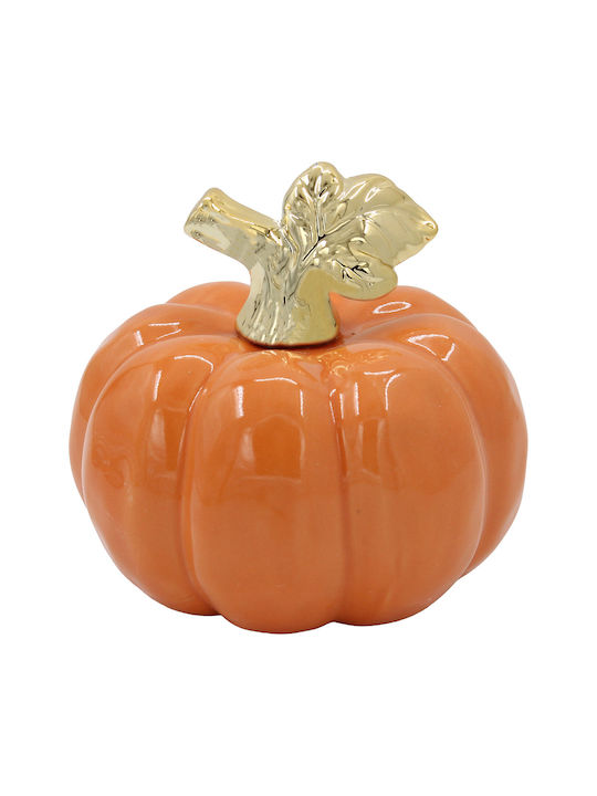 Decorative Ceramic Pumpkin Ø12x11 Orange Keskor...