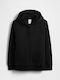 Kids Sweatshirt Cardigan Fur with Hood True Black
