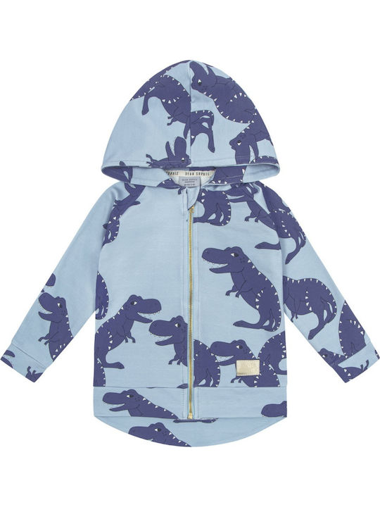 Bluze și Hanorace Pentru Copii Cardigan Cu Glugă Albastru