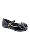 Kids Ballerinas with Adjustable Metal Clasp Black