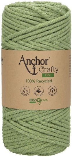 Anchor Crafty Fine Макраме Памучна Маслинено Зелена 65м 250гр